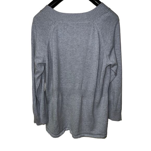 Denim & Co. Cardigan Sweater Womens 2X Button Jacket Embroidery Grandmacore NEW - Picture 8 of 12